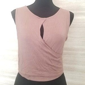 3 for $20!!! Sleeveless, wrap style top.